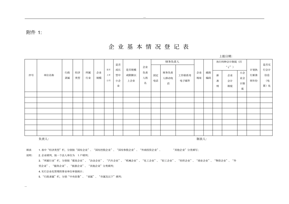 企业基本情况登记表_第1页