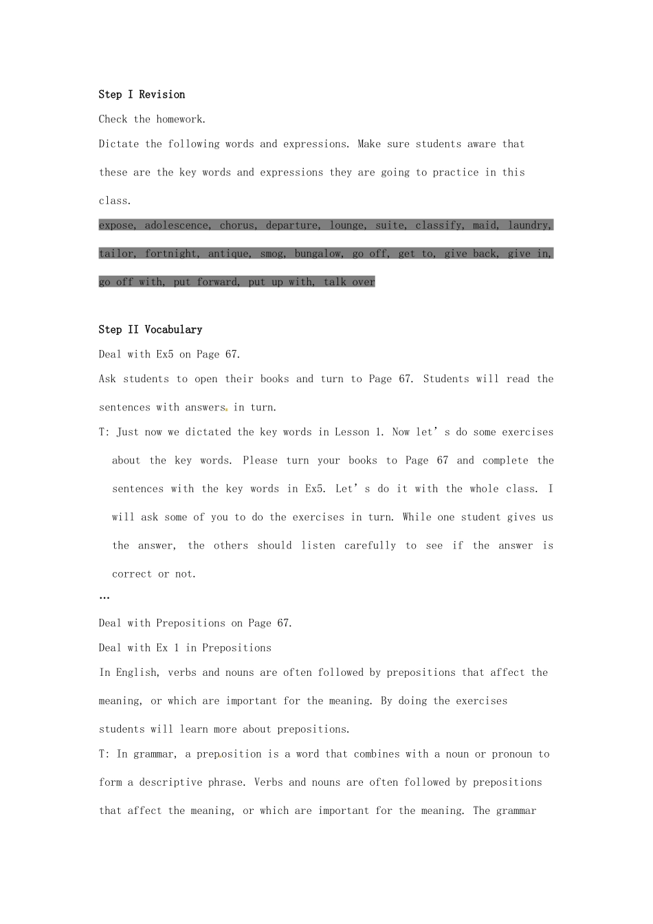 安徽省滁州市第二中学高中英语 Unit23 Conflict The Fourth Period Lesson 2 Conflict Resolution (II)教案 北师大版选修8_第2页