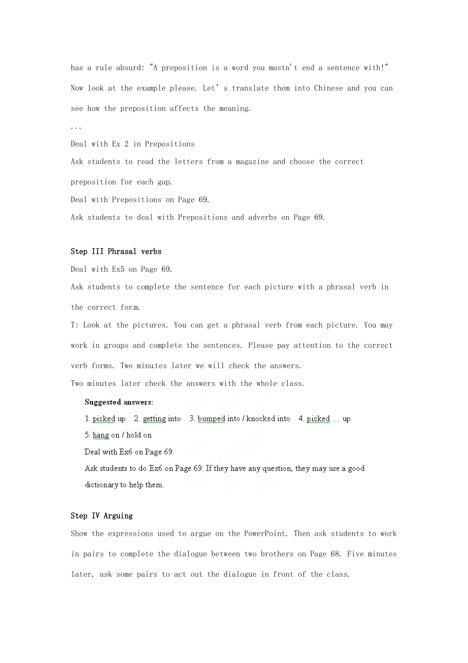 安徽省滁州市第二中学高中英语 Unit23 Conflict The Fourth Period Lesson 2 Conflict Resolution (II)教案 北师大版选修8_第3页