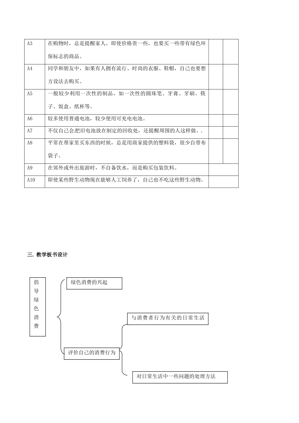 高中生物：4.4《倡导绿色消费》教案（2）新人教版选修2_第2页