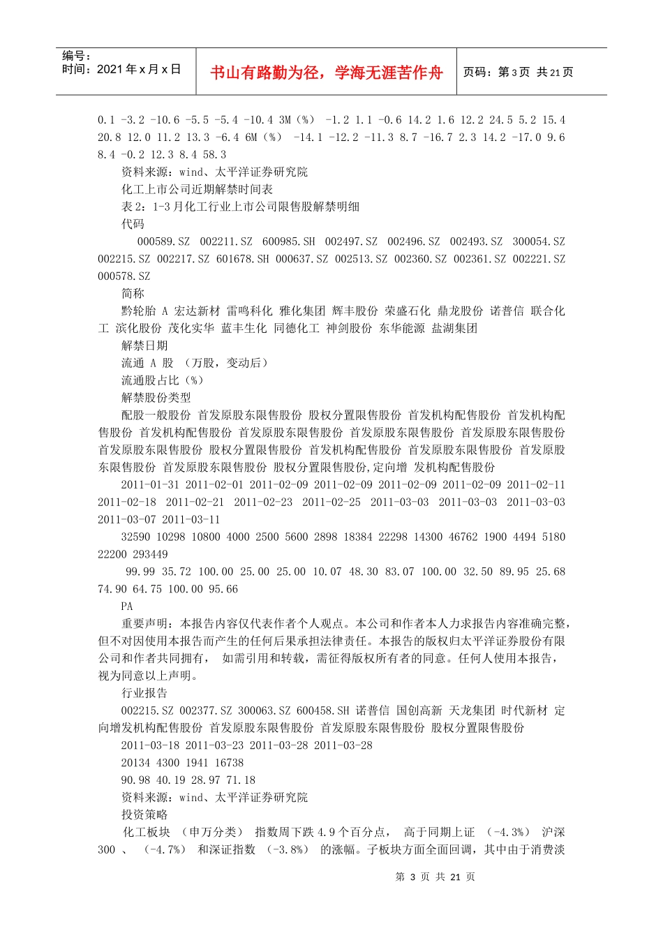 关注节后超跌化工小盘股的反弹机会_第3页