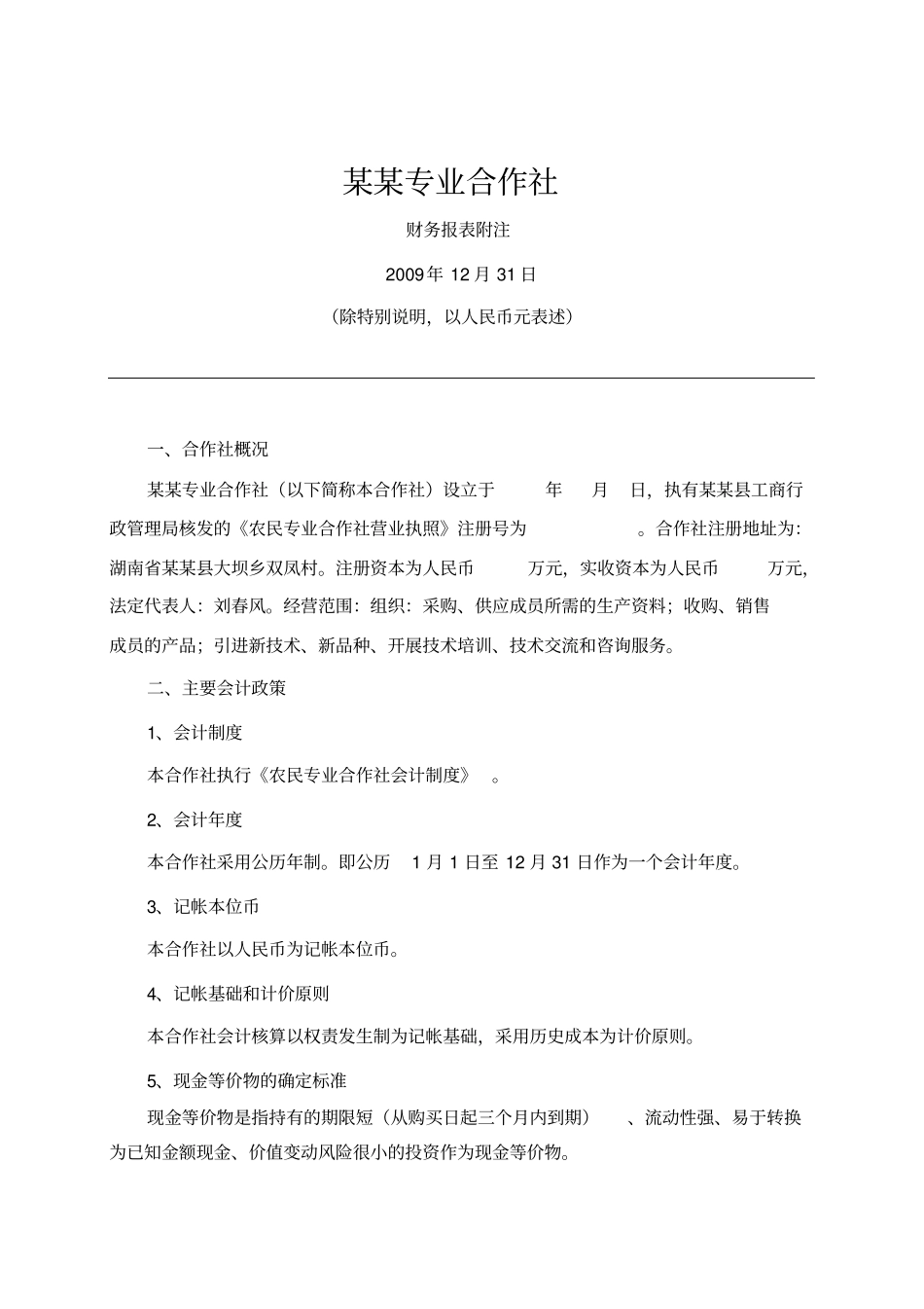 专业合作社--审计报告--范文_第3页