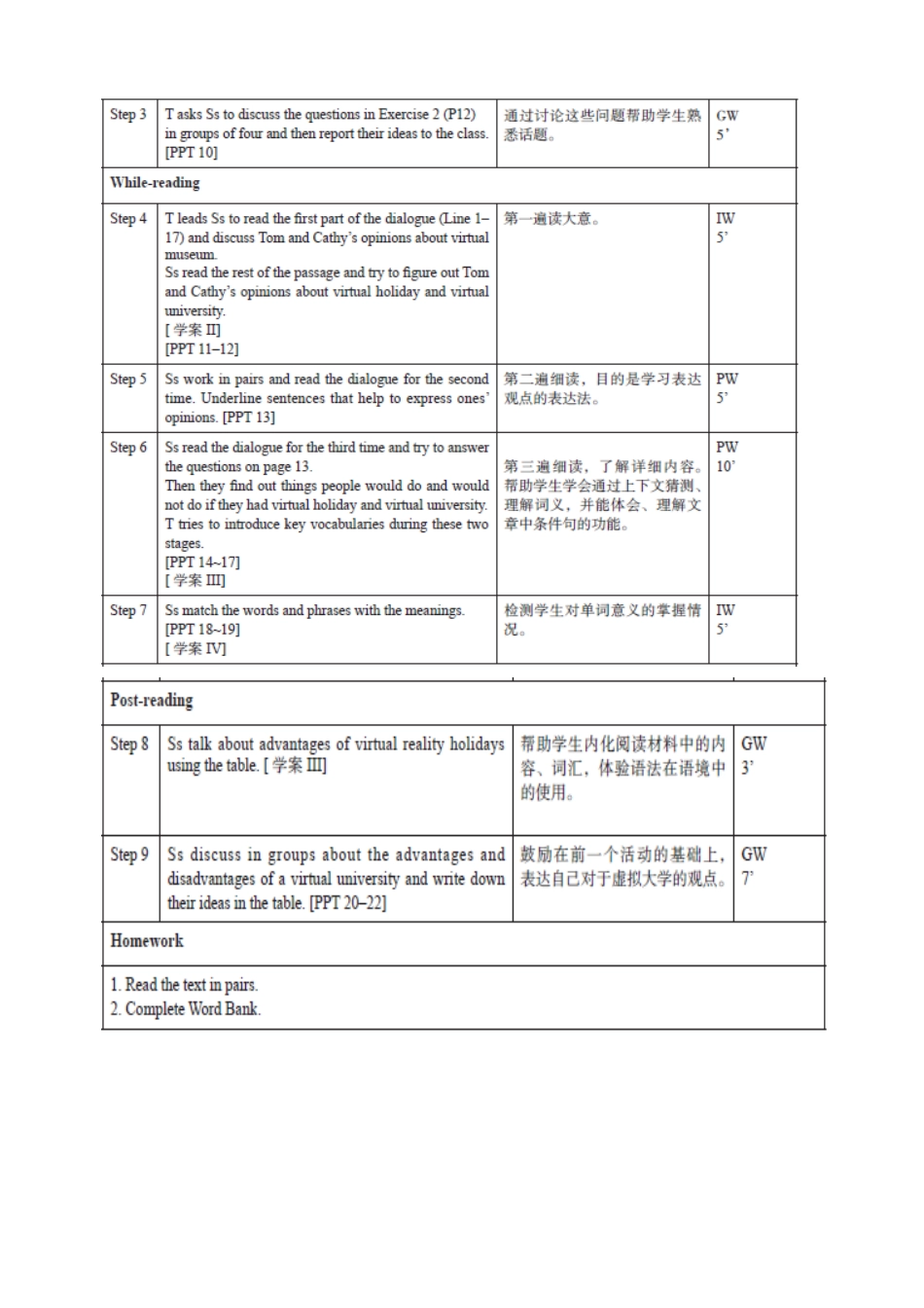 福建省北京师范大学泉州附属中学高一英语《Unit4lesson3》教案 北师大版_第2页
