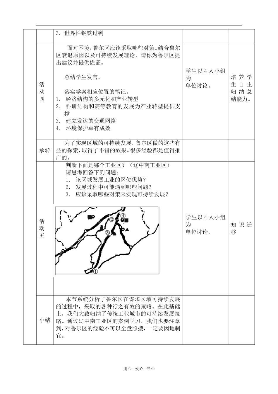 必修三教学设计 2.4德国鲁尔区的探索（1课时）_第3页