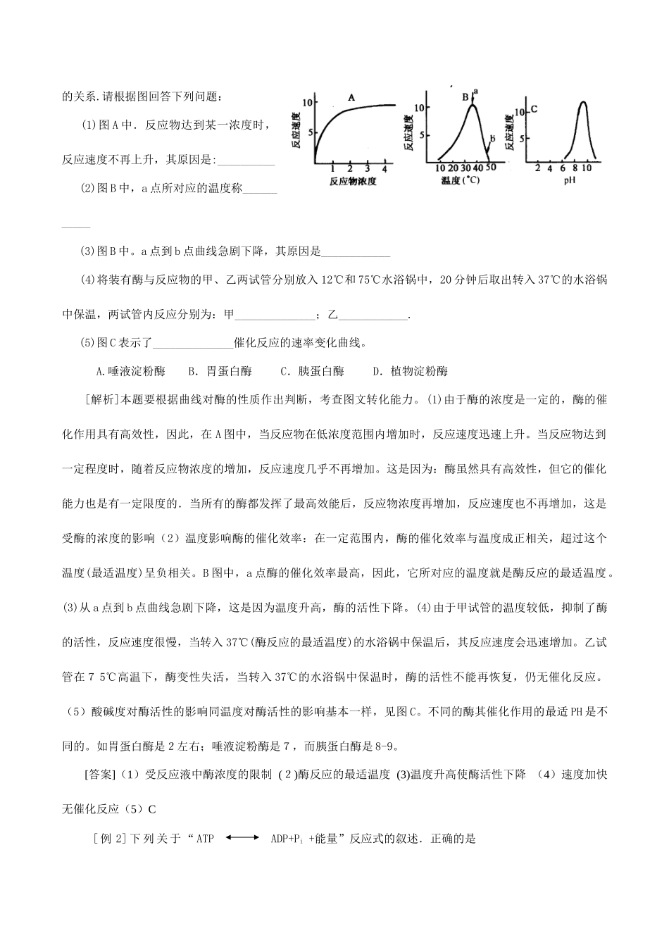 高二生物 酶与ATP_第3页