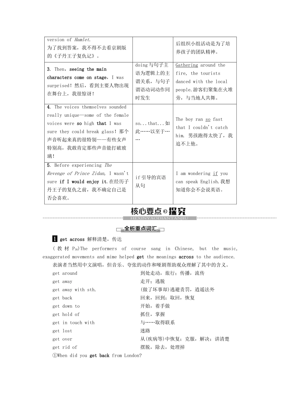 高中英语 Unit 4 Stage and screen Section Ⅱ Language Points Starting out  Understanding ideas教案 外研版必修第二册-外研版高一第二册英语教案_第3页