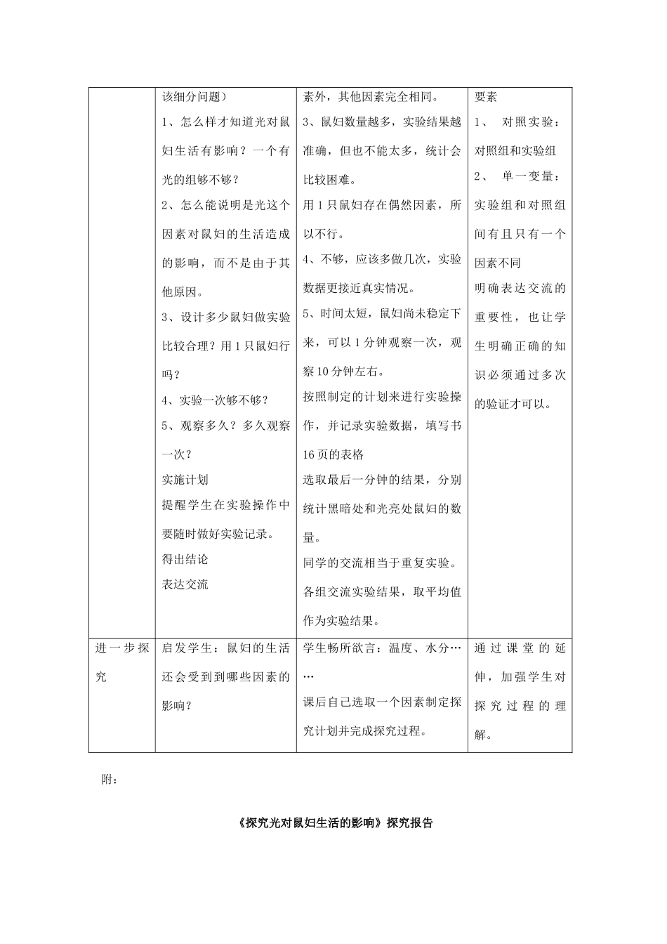 七年级生物上册 探究光对鼠妇生活影响教案 人教新课标版_第2页