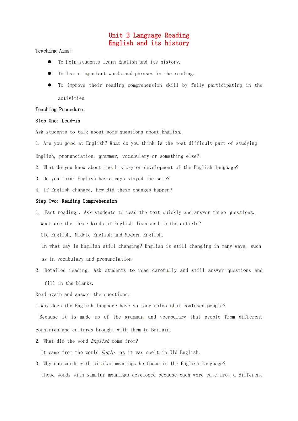 高中英语 Unit2 Grammar and usageReading教案 牛津译林版必修3-牛津版高一必修3英语教案_第1页