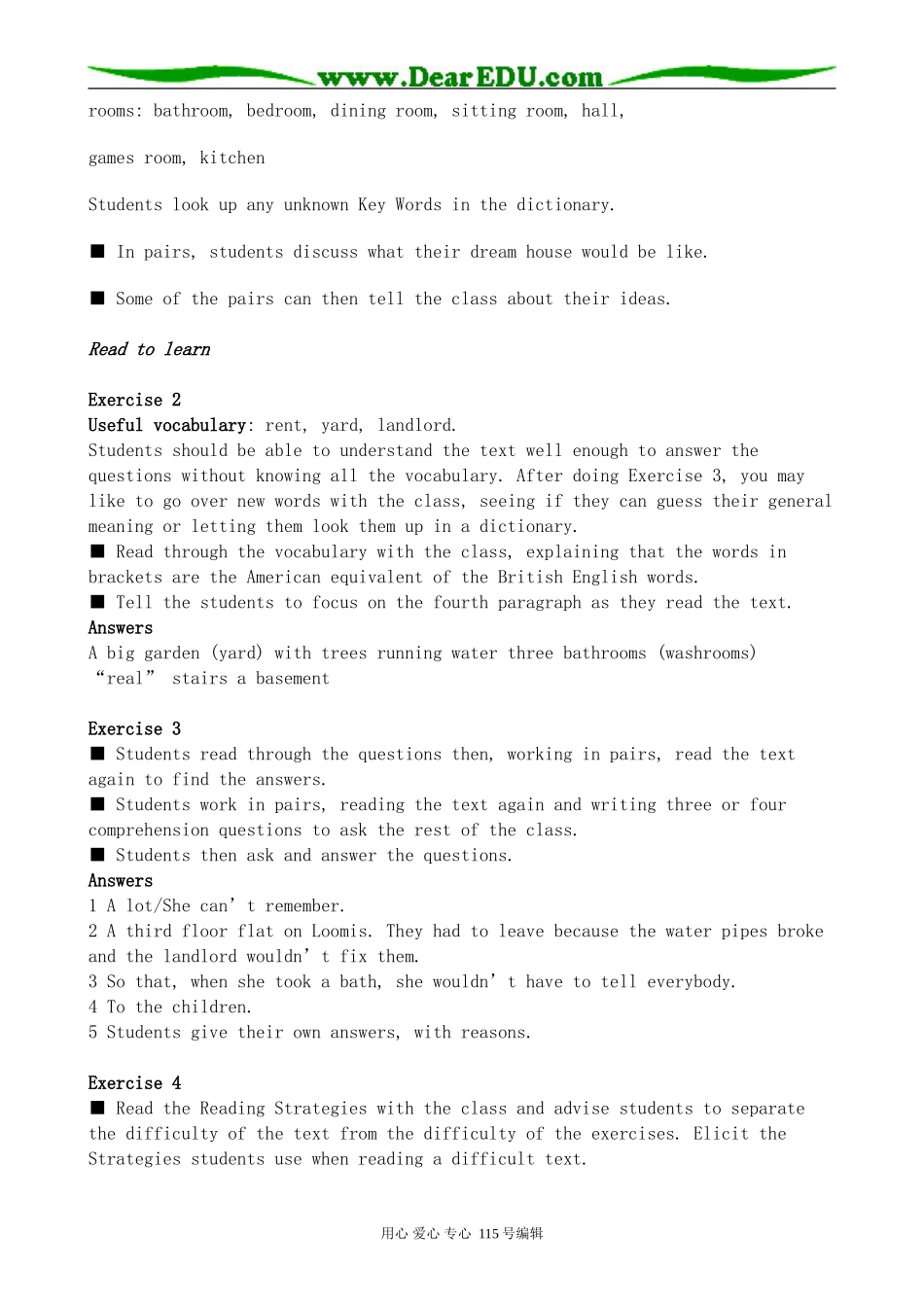 北师大版高中英语必修2U6 Design--Lesson 4 Dream Houses_第2页