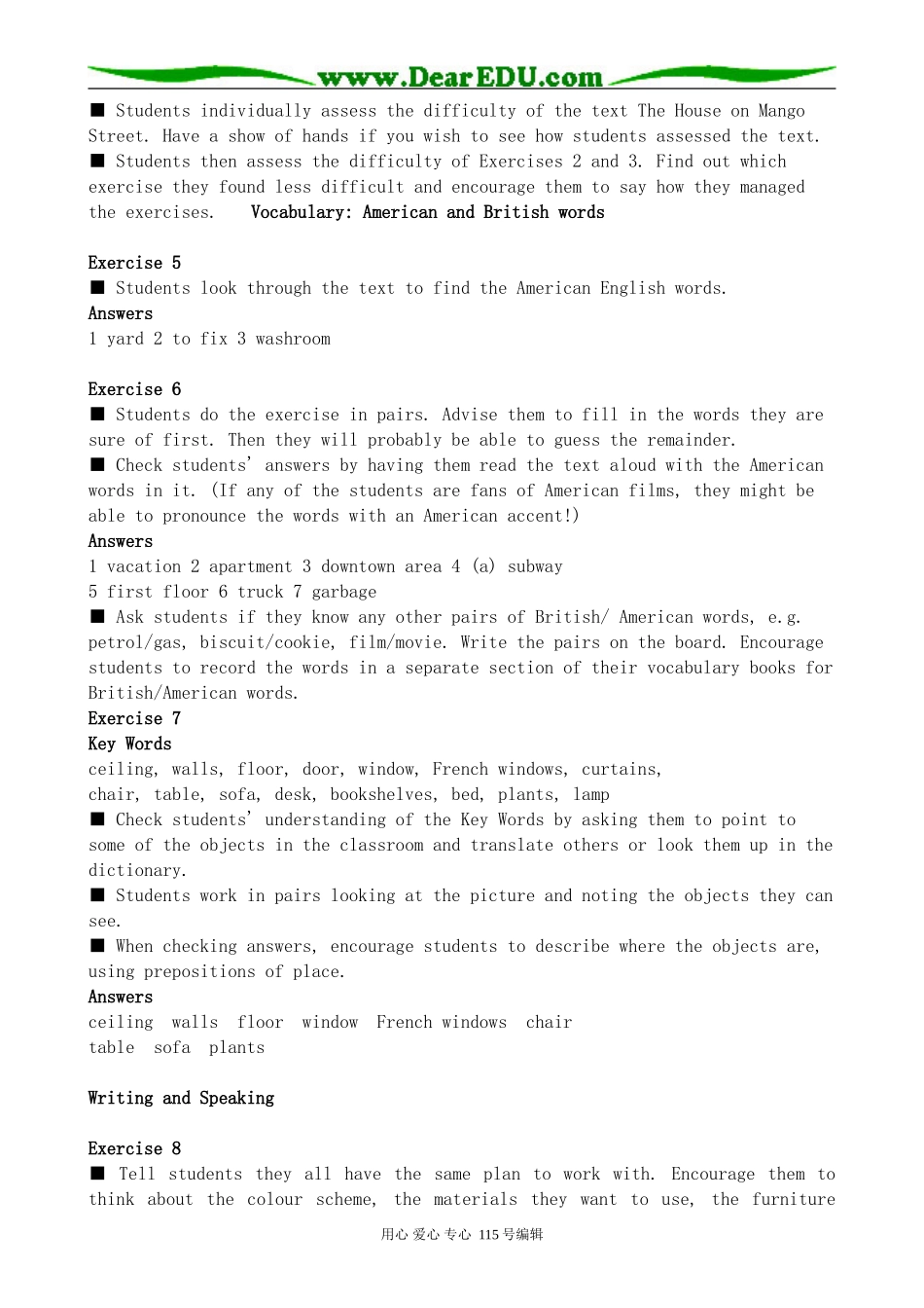 北师大版高中英语必修2U6 Design--Lesson 4 Dream Houses_第3页