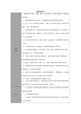 山东省龙口市诸由观镇诸由中学七年级数学上学期期中复习教案1 （新版）鲁教版五四制
