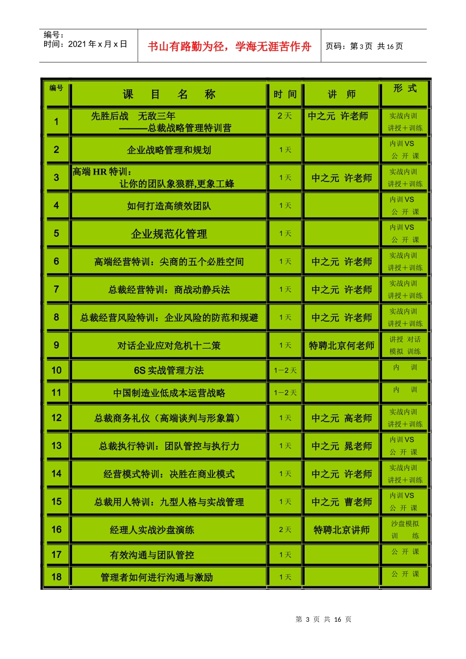 XXX电力设备制造有限公司 全员年度培训案_第3页