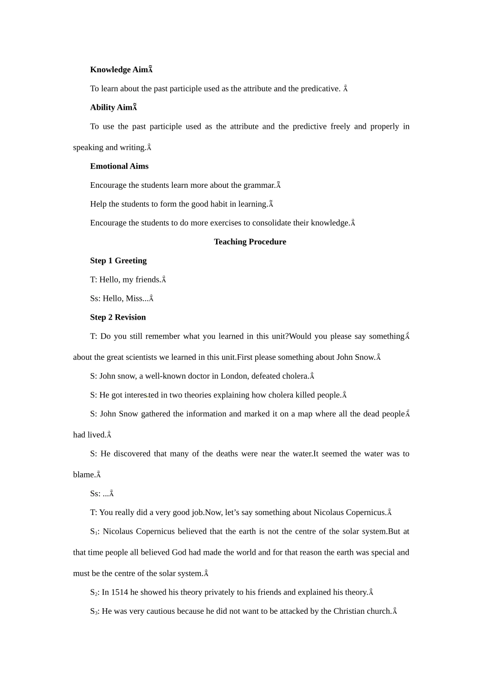 高中英语 Unit 1　Great scientists Period 1） (4)优秀教案 新人教版必修5_第2页