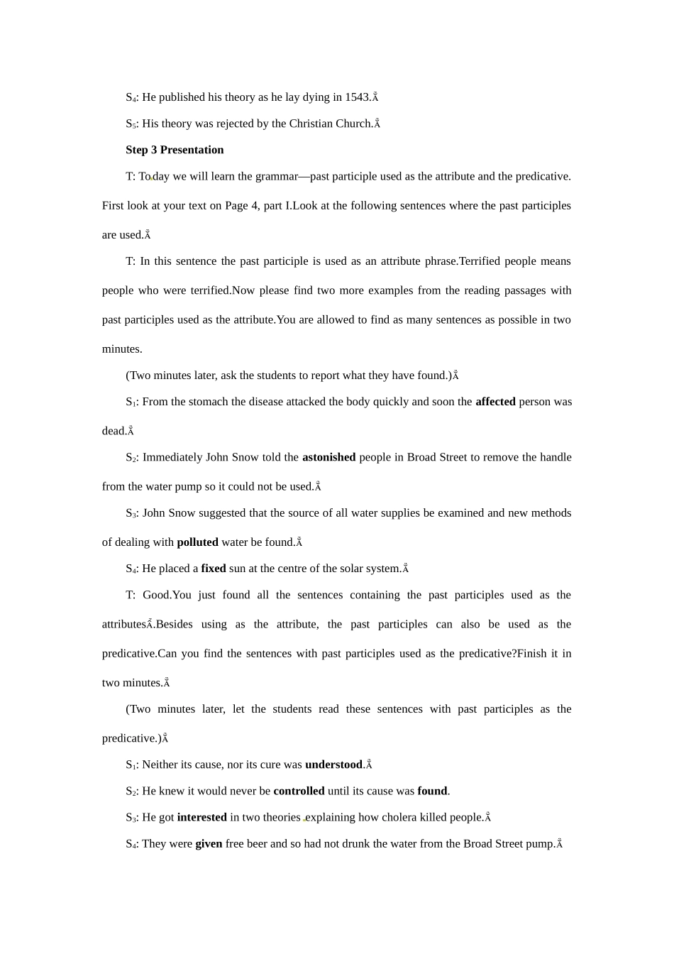 高中英语 Unit 1　Great scientists Period 1） (4)优秀教案 新人教版必修5_第3页