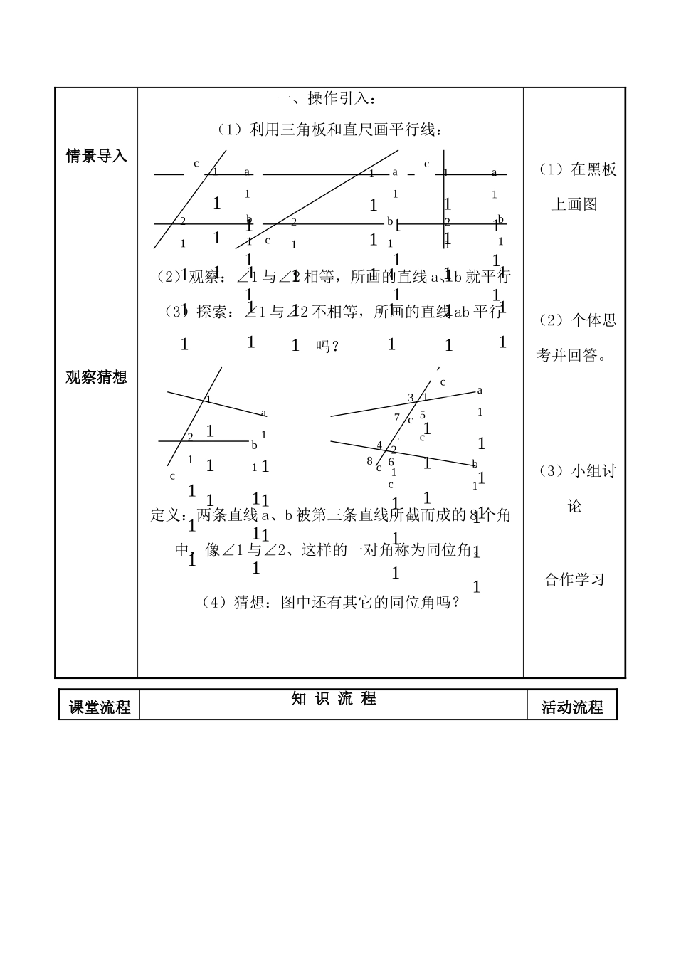 七年级数学探索直线平行的条件（1）苏科版_第2页
