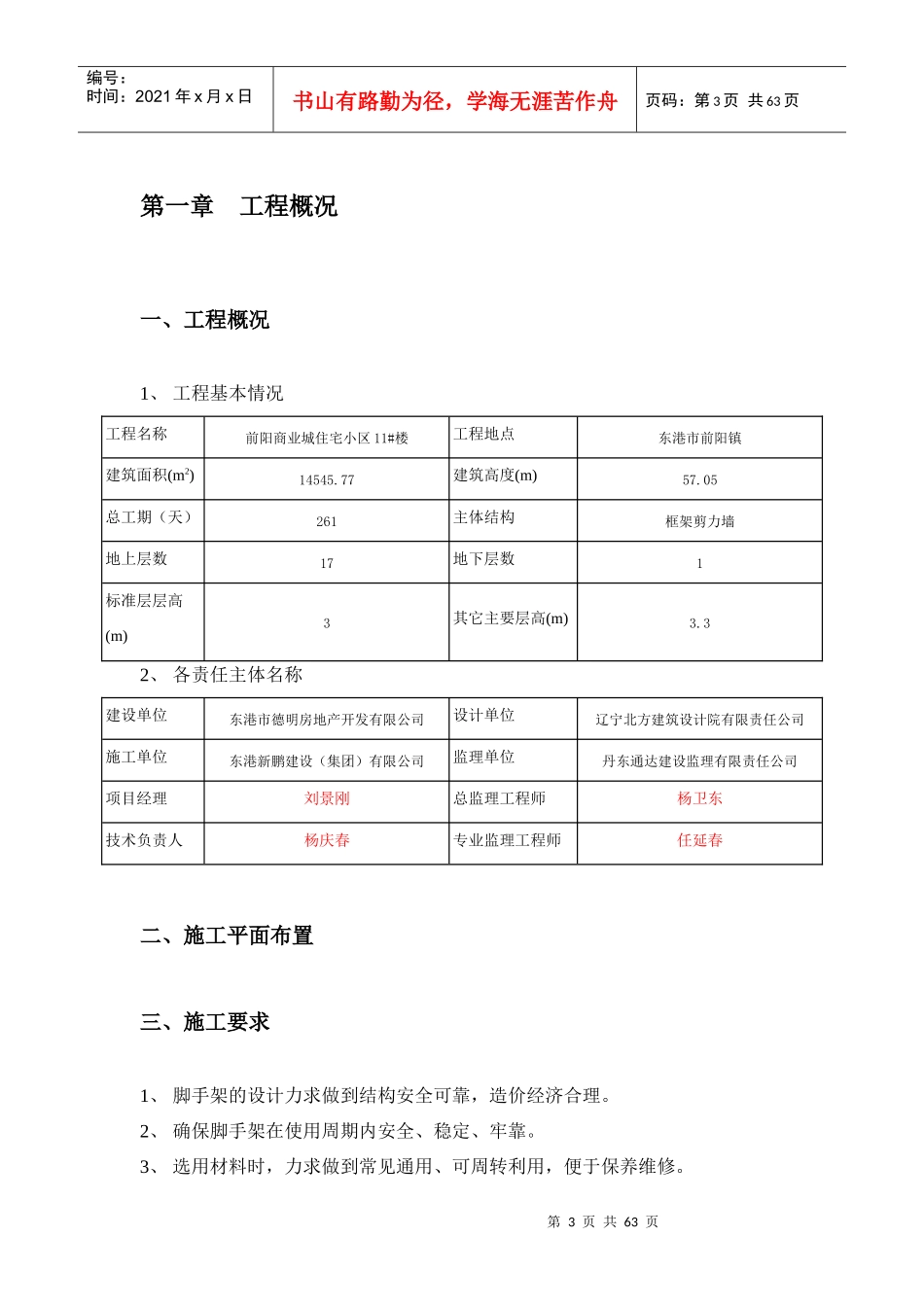 前阳商业城住宅小区11架子工_第3页