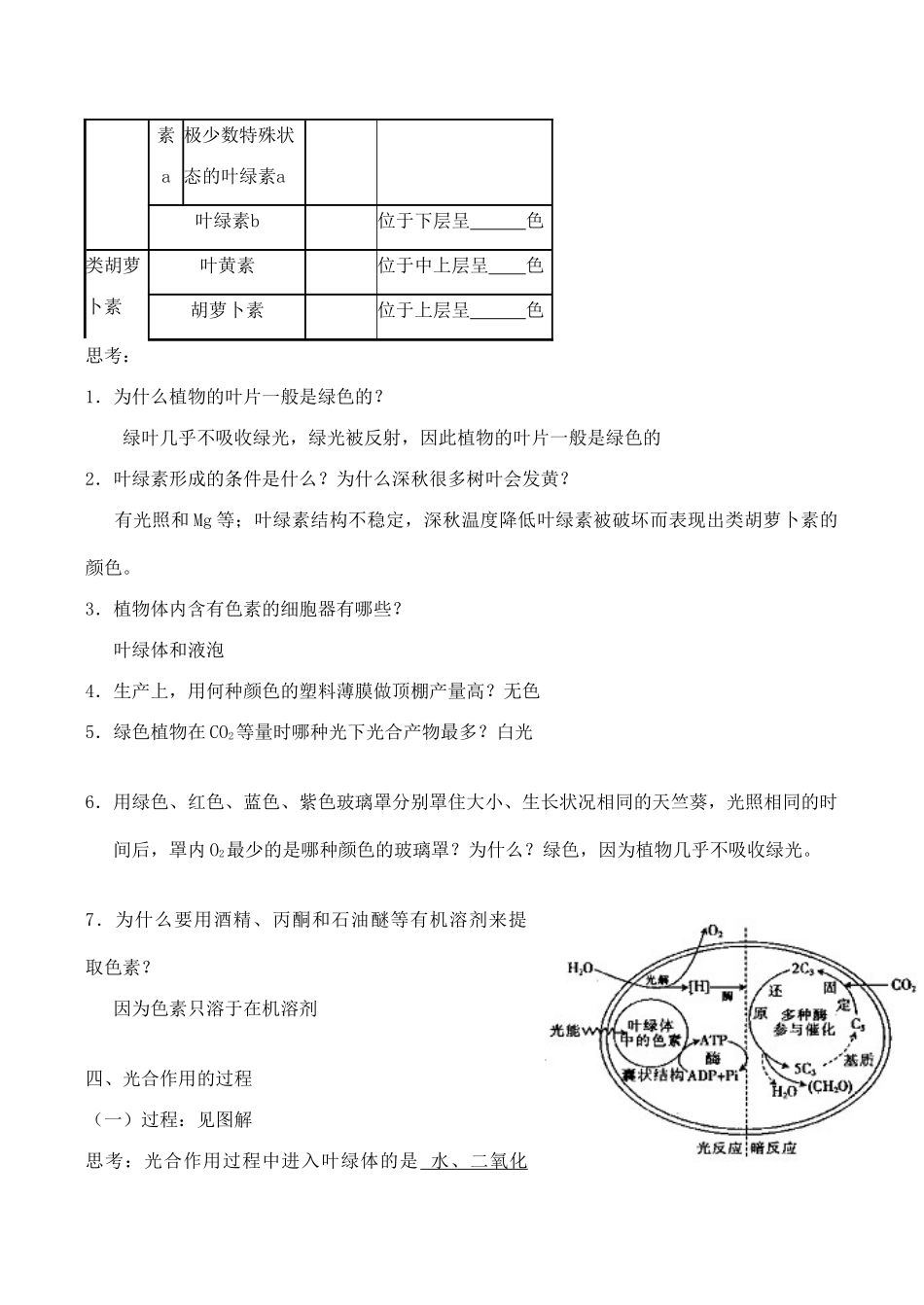 高中生物光合作用（一）旧人教版必修一_第3页