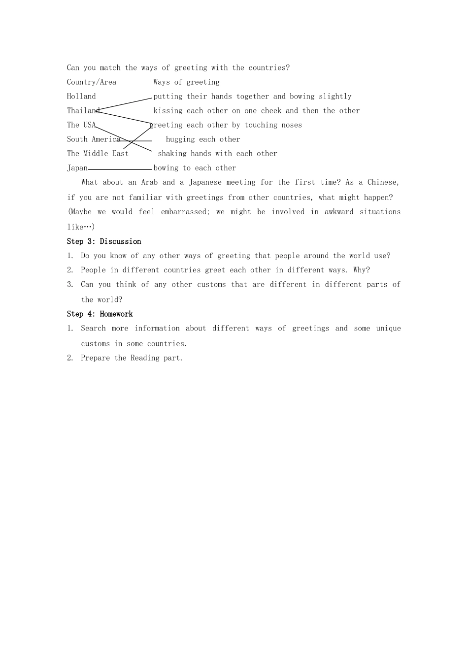 高中英语 Unit 3《Understanding each other-welcome》教案 牛津译林版选修6_第2页