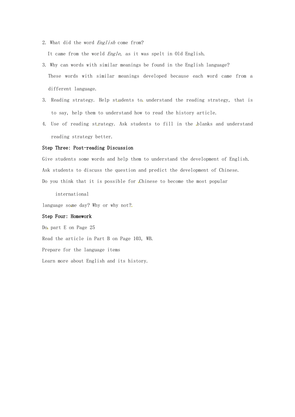 高中英语 Unit 2 Language Reading教案 牛津译林版必修3-牛津版高一必修3英语教案_第2页