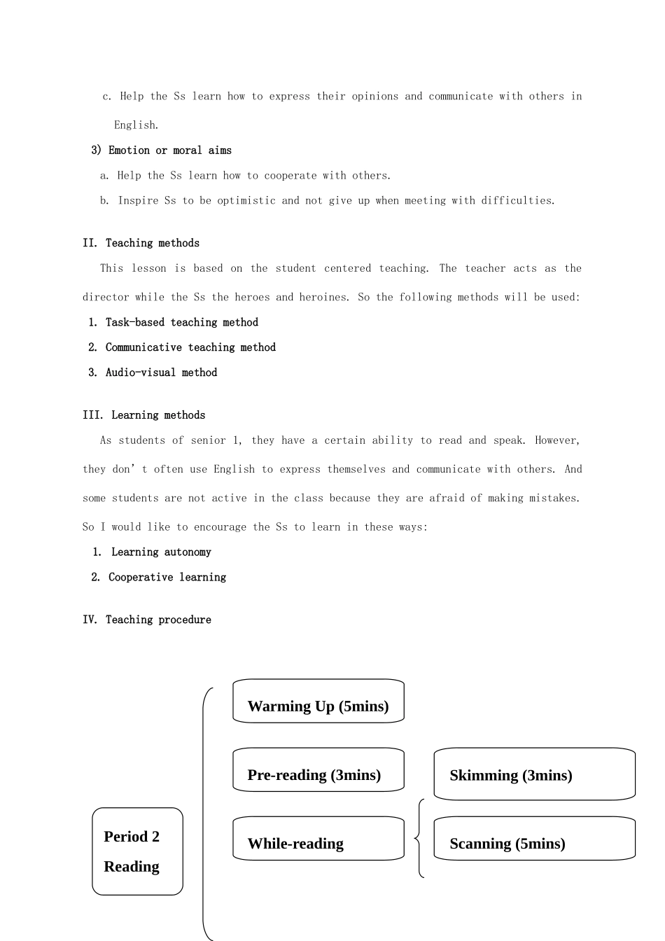 高中英语 Book4 Unit3说课稿 新人教版必修4_第2页