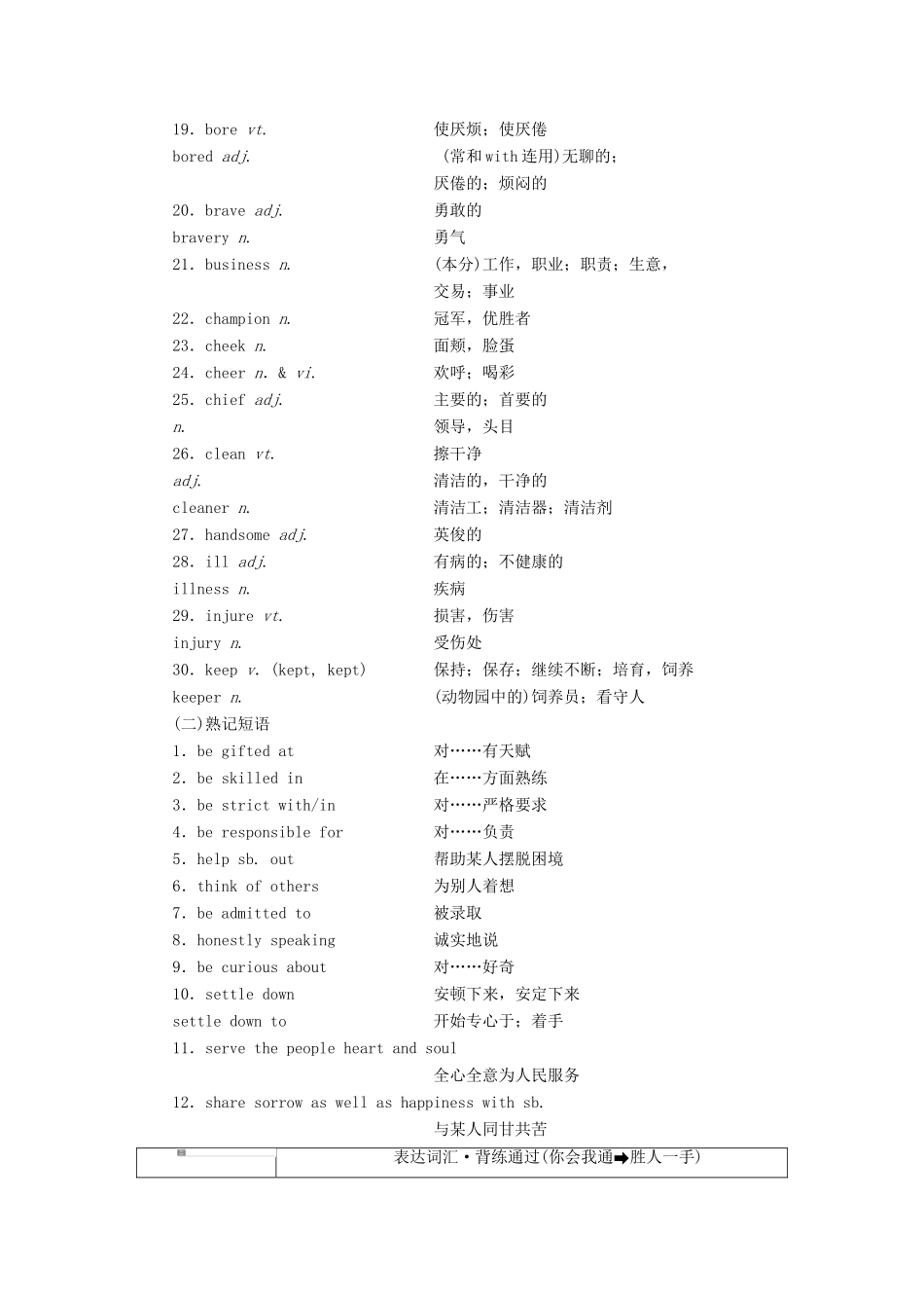 高考英语一轮复习 精选晨背热点话题（四）个人情况讲义-人教版高三全册英语教案_第2页