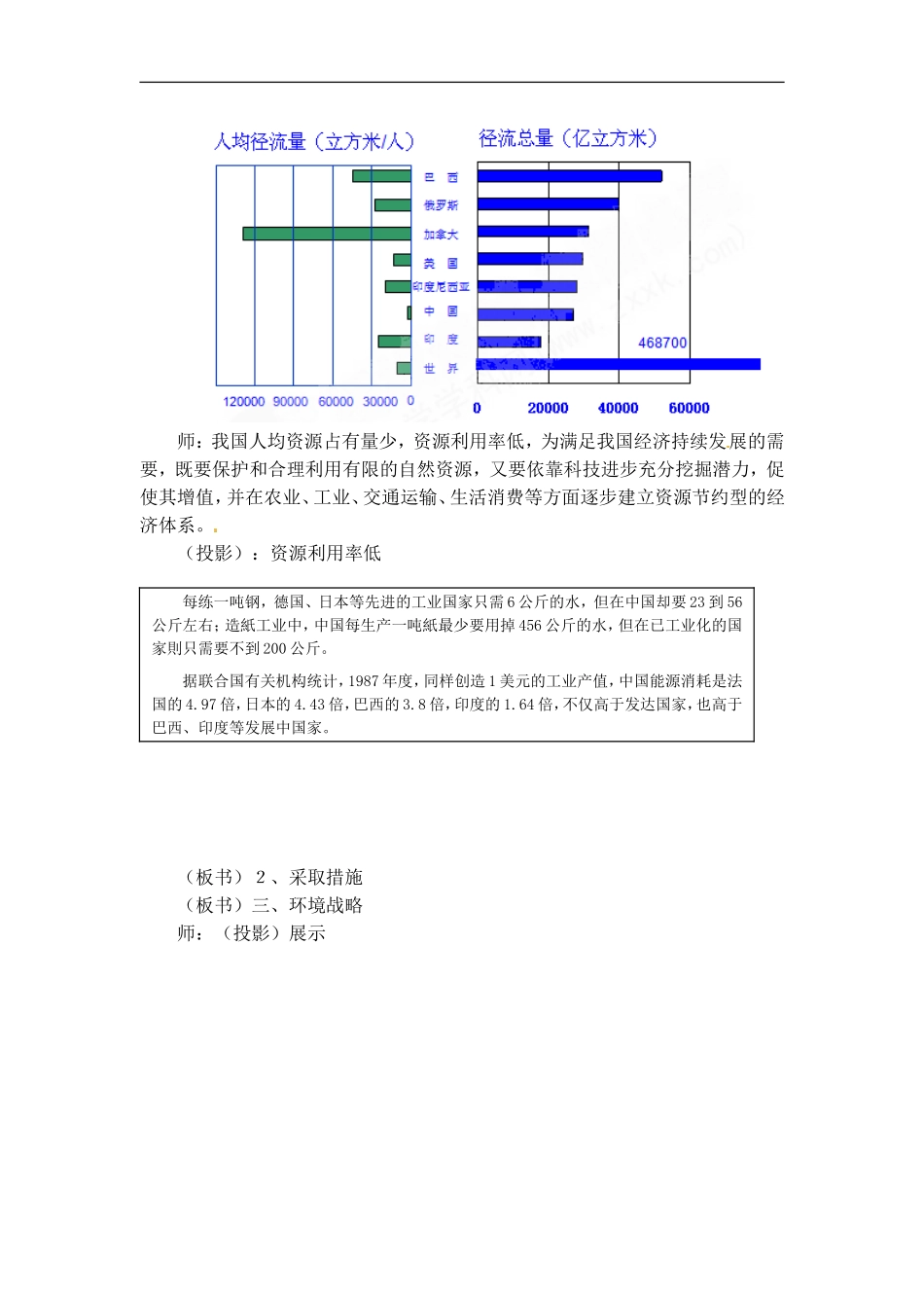 高中地理教案2.3中国可持续发展之路中图版新课标必修3_第3页