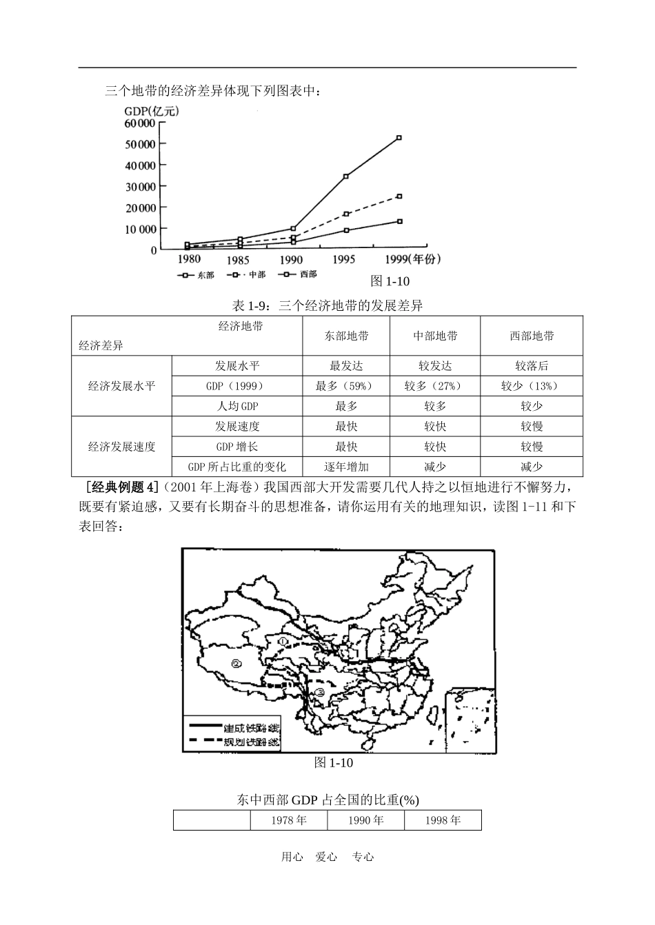 高中地理1.3我国的三个经济地带教案人教版选修2_第2页