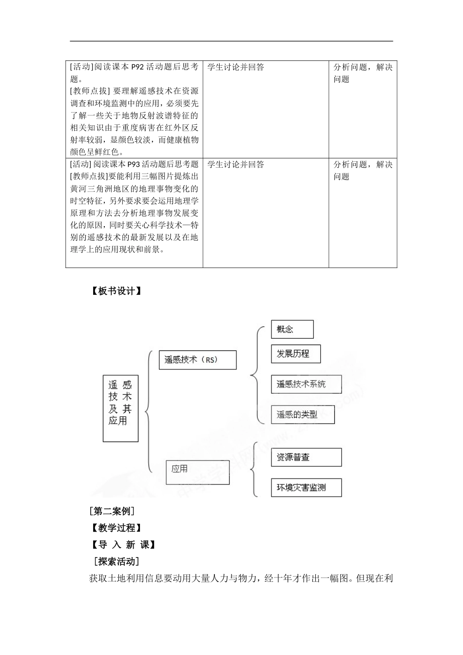 高中地理教案3.2遥感技术的应用中图版新课标必修3_第3页