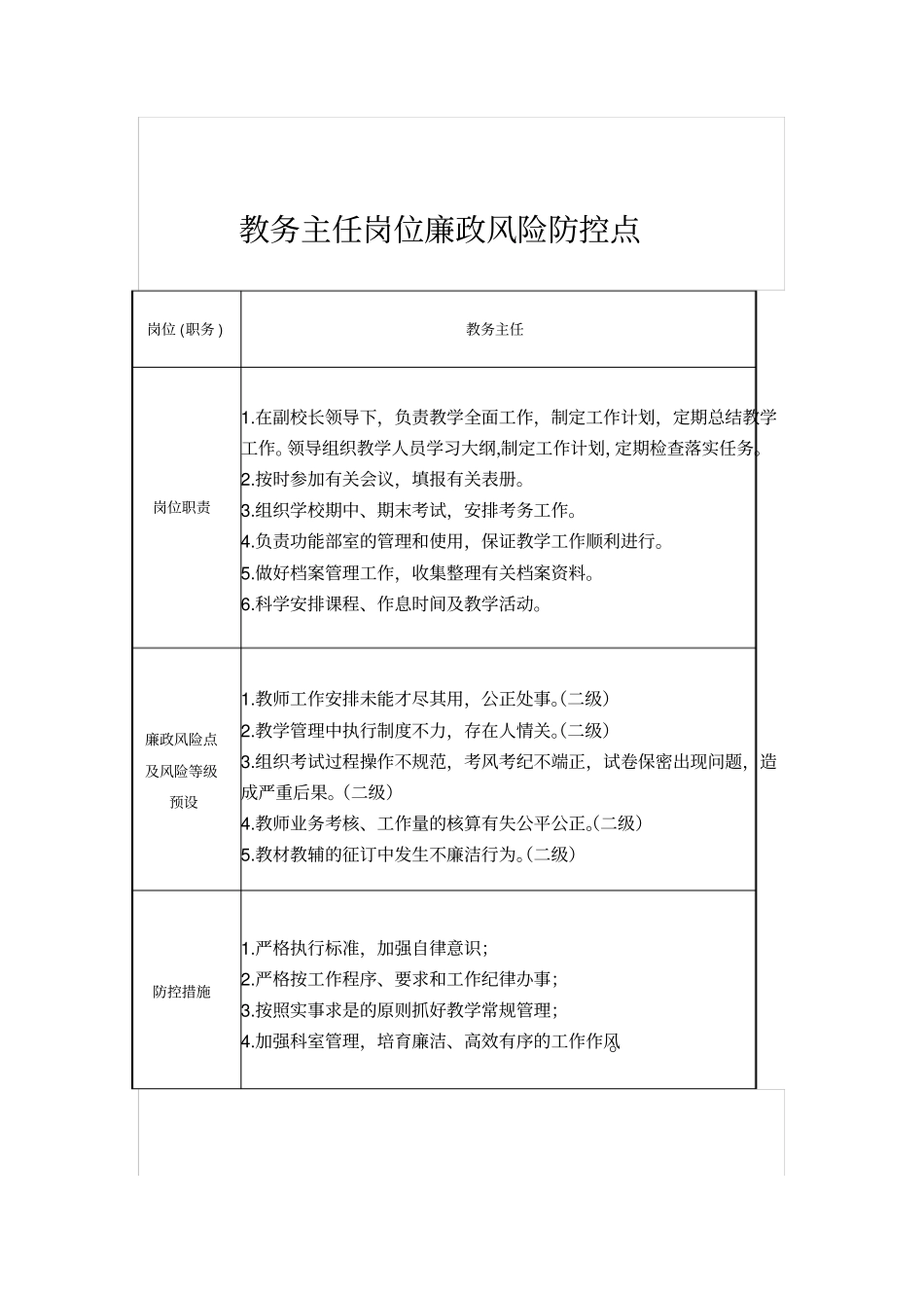 学校岗位廉政风险防控点教学教材_第3页