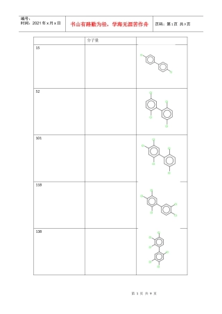 PCB分子式
