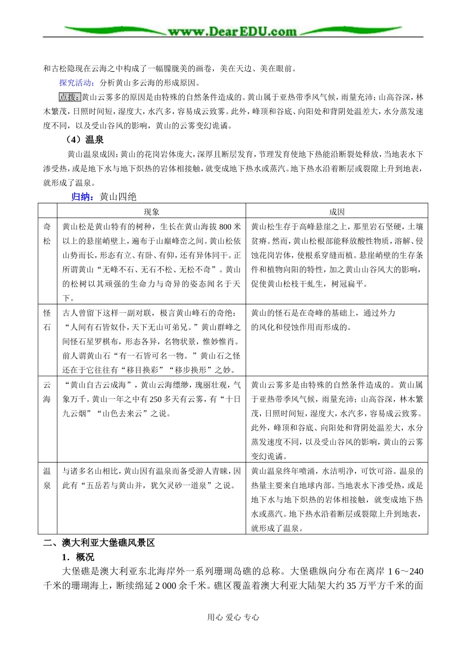 高二地理选修3 第三节 中外著名旅游景观欣赏_第2页