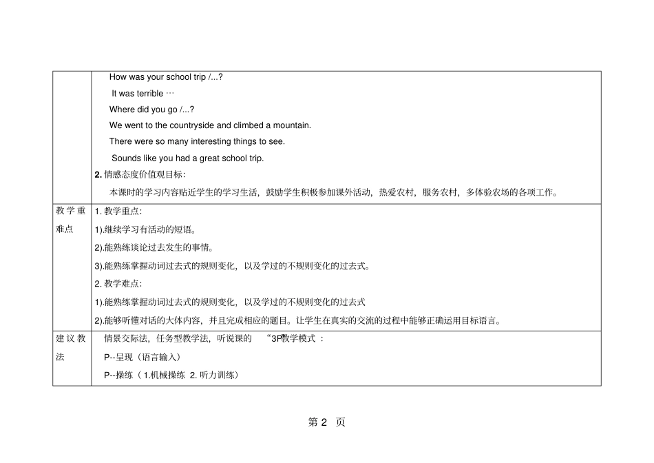人教7下Unit11SectionB(1a-1d)教案_第2页