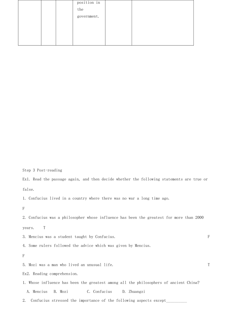 高一英语 Module Five 整体教案 外研版必修3_第3页