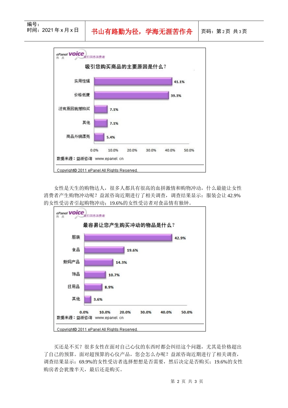 三八女人节，四成女性受访者对服装欲罢不能_第2页