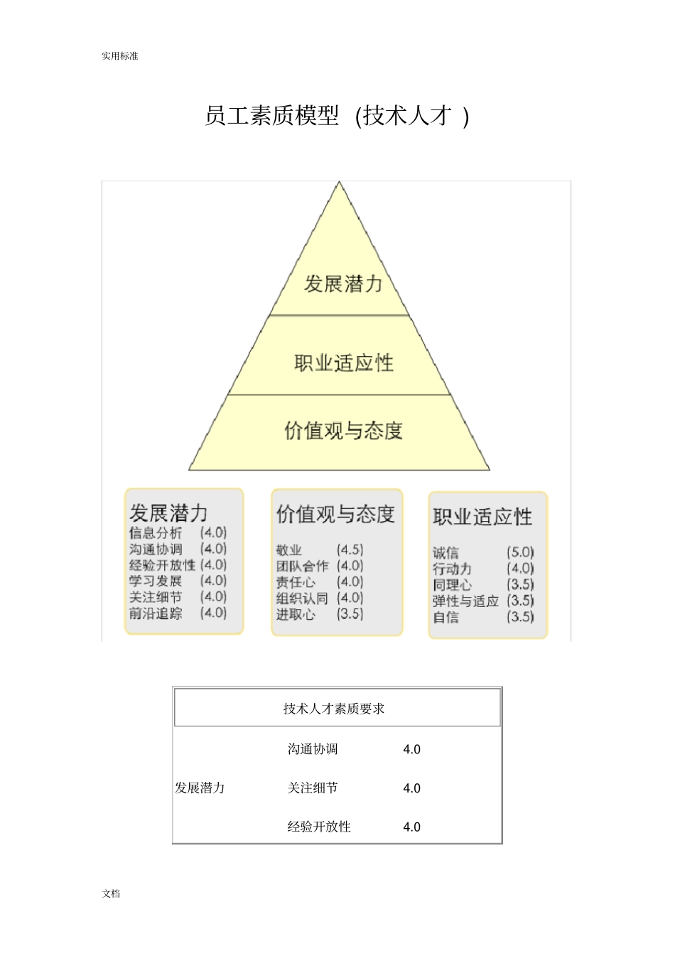 员工的素质模型(技术人才)_第1页