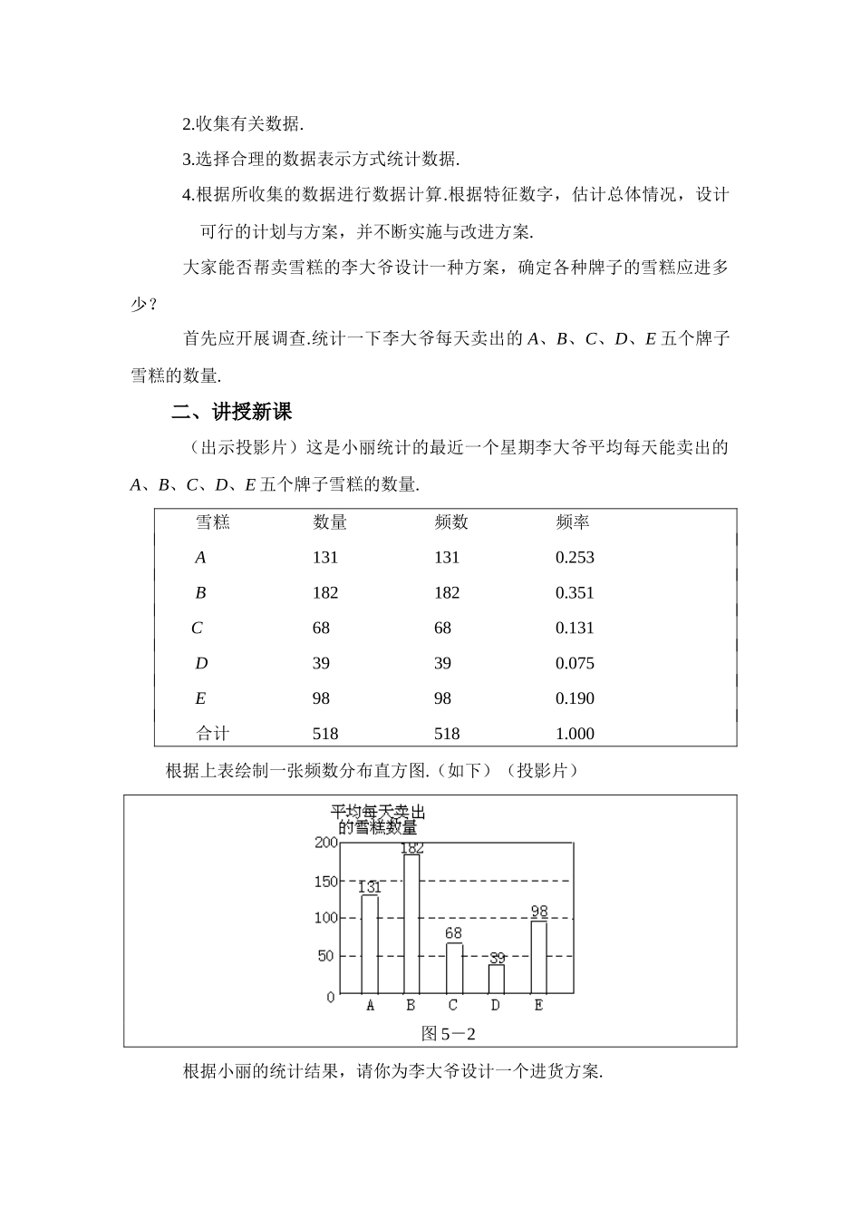 七年级数学下册13.2 频数分布表与频数分布直方图教案(第2课时) 苏教版_第2页