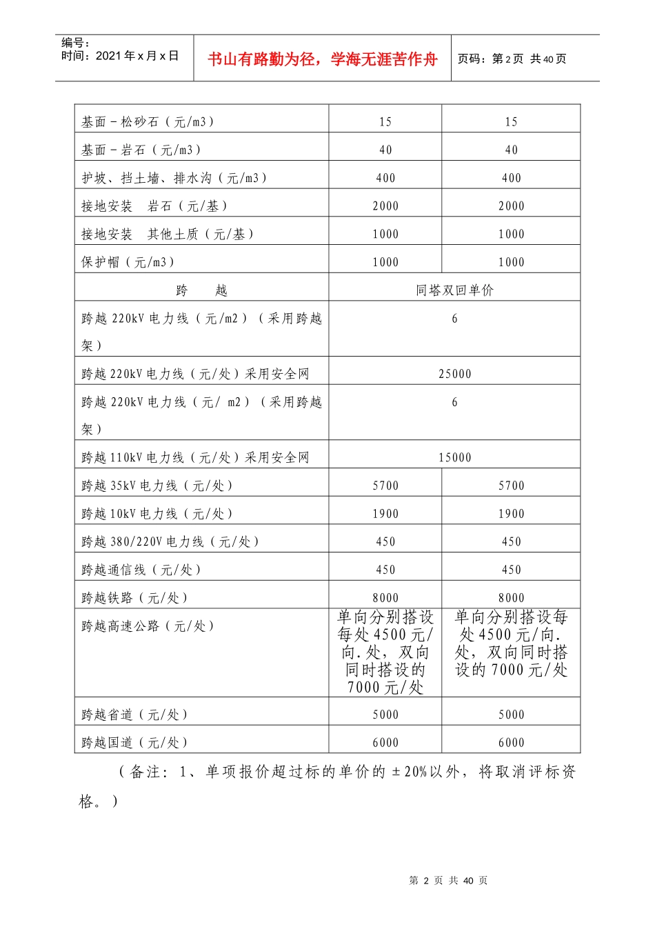 220kV库尔勒-尉犁输电线路工程施工组织设计_第3页