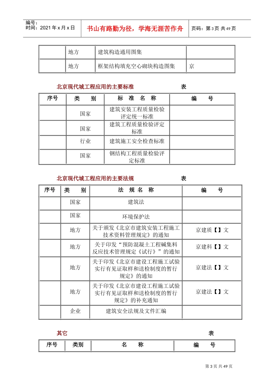 北京SOHO现代城工程施工组织设计方案(DOC50页)_第3页