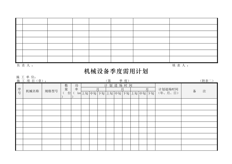 企业机械设备管理表格_第2页
