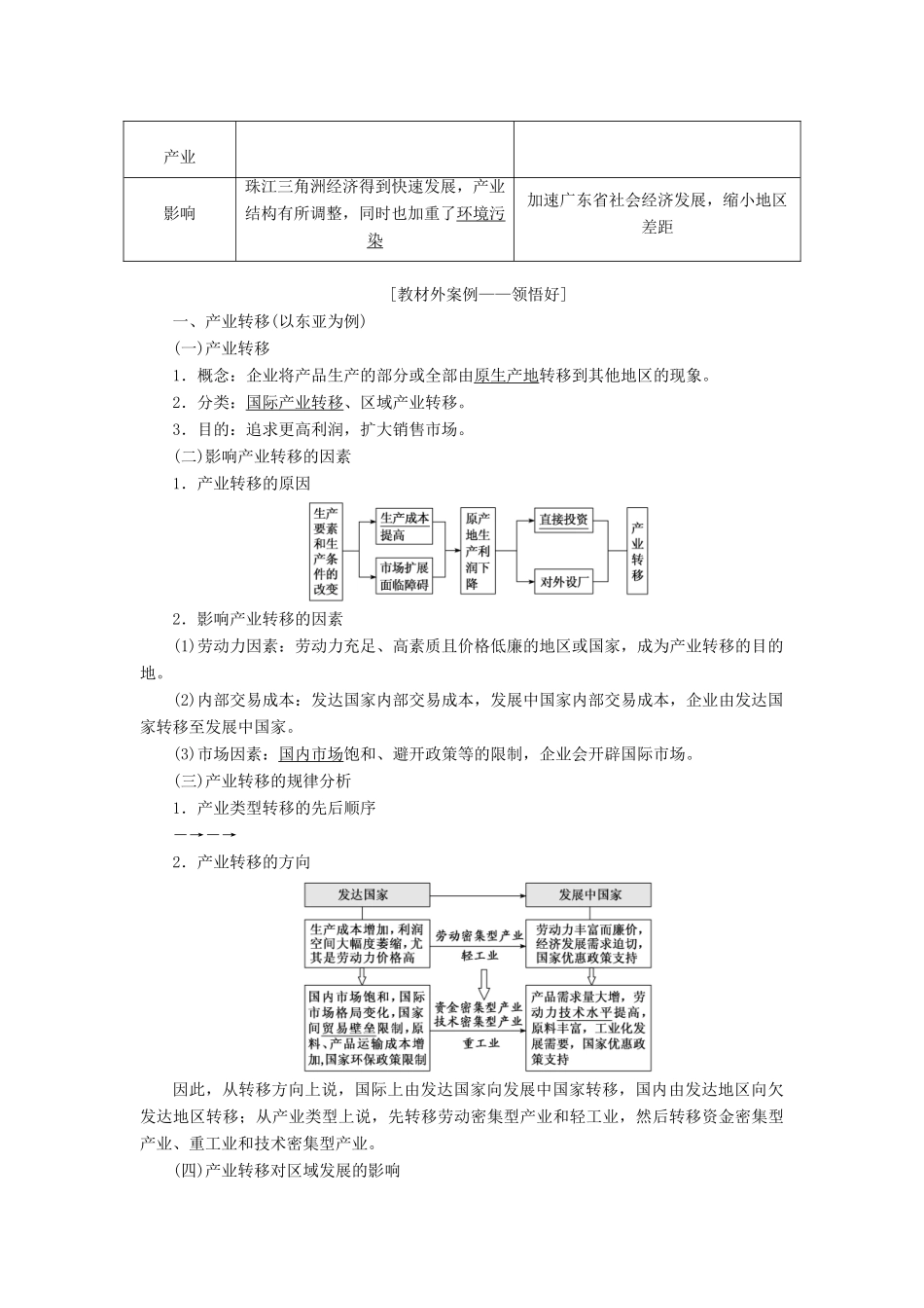 （江苏专用）2020版高考地理一轮复习 第三部分 第二单元 第九讲 经济发达地区的可持续发展——以珠江三角洲地区为例教案（含解析）-人教版高三全册地理教案_第3页