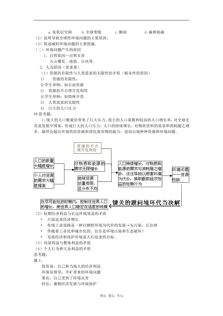 高中地理：当代环境问题的产生及特点教案新人教版选修6_第3页