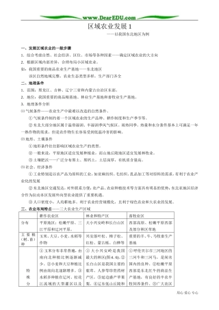 高中地理必修3区域农业发展1