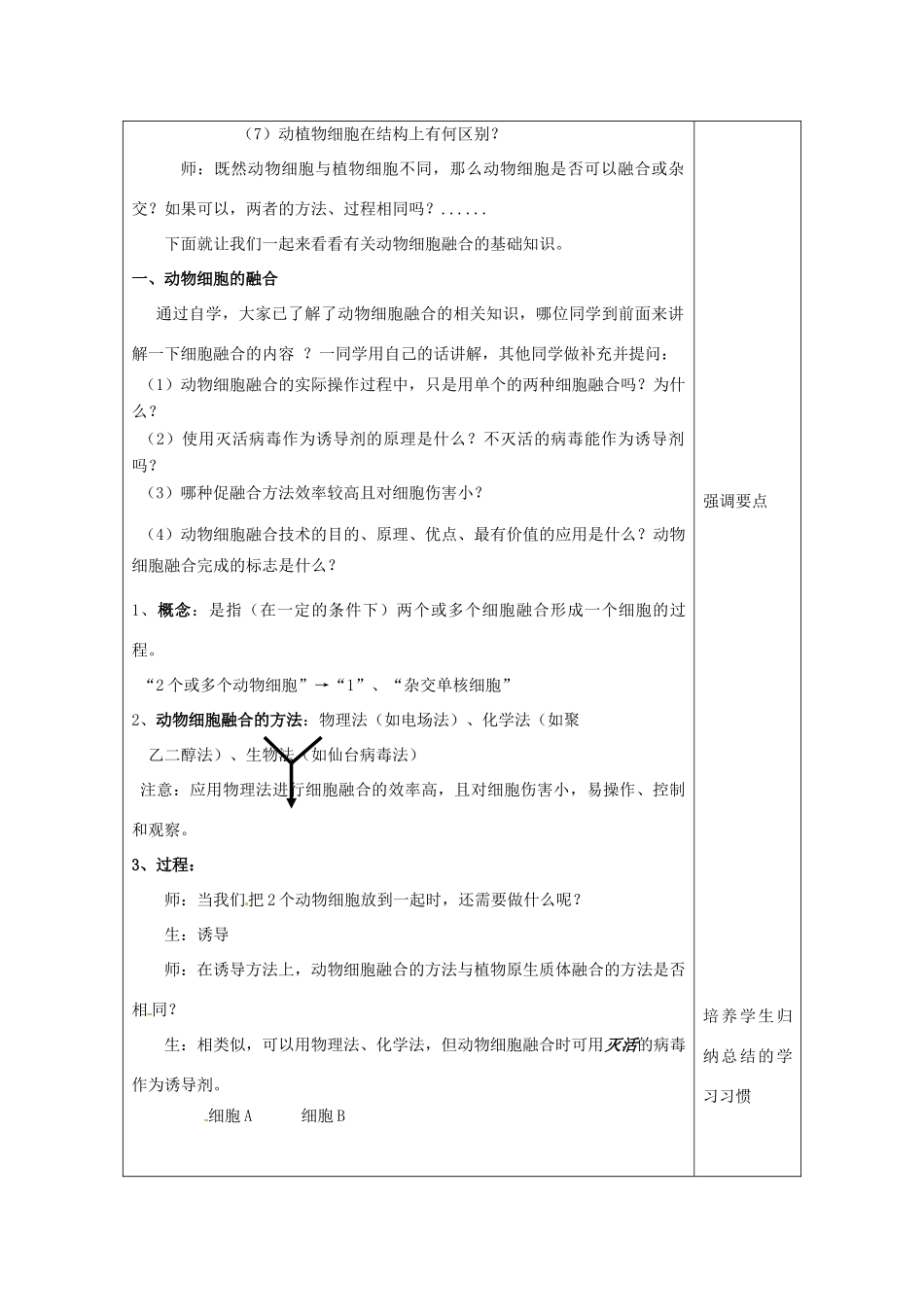 福建省厦门市集美区灌口中学高中生物 动物细胞融合与单克隆抗体教案 新人教版选修3_第2页