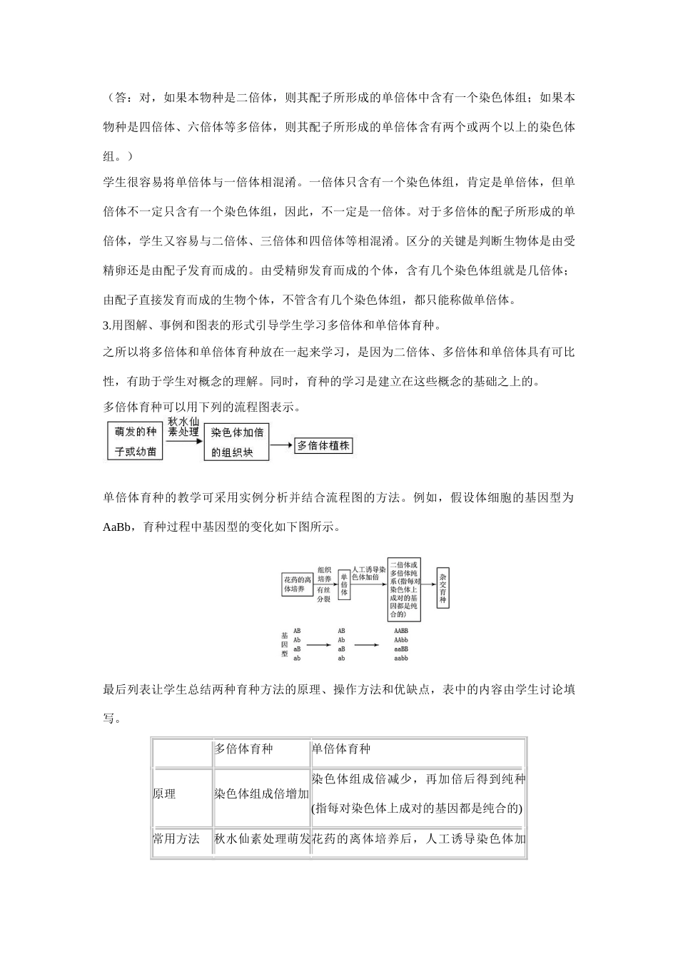 高中生物《染色体变异》教案12 新人教版必修2_第3页