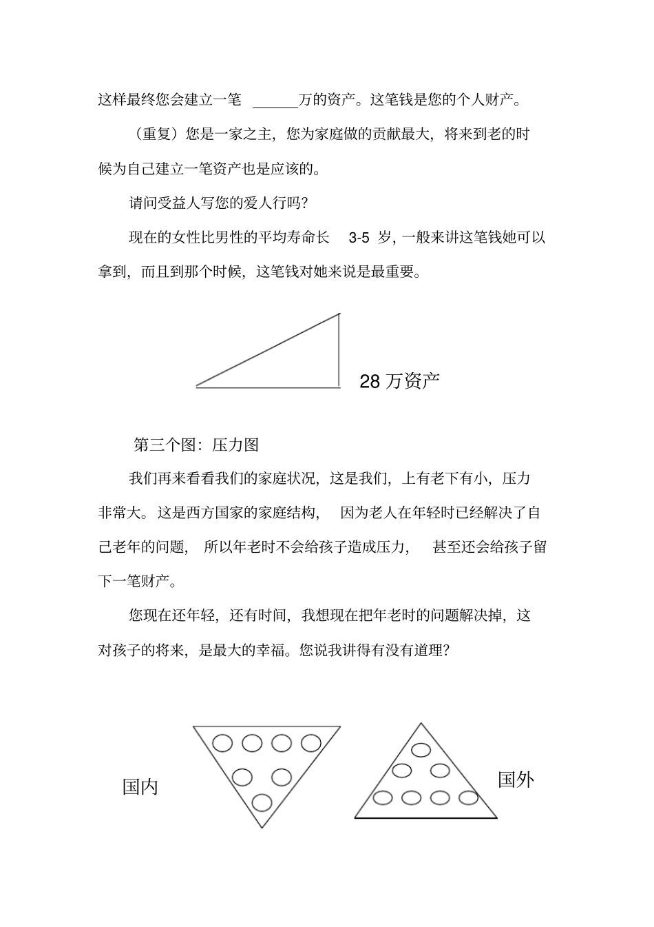 保额销售--家庭保险需求分析训练话术_第3页
