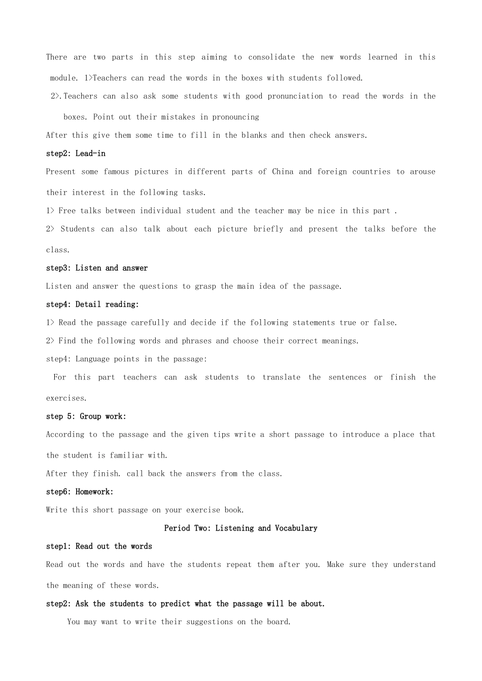 高中英语 Module 4 A Social Survey-My Neighbourhood教案3 外研版必修1-外研版高一必修1英语教案_第2页