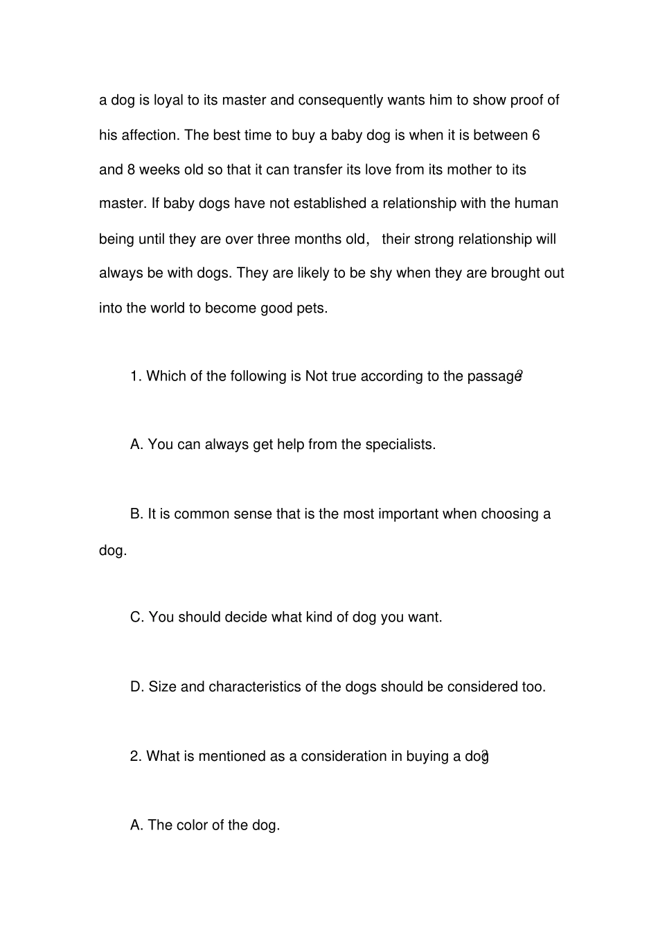 学位英语题库_第2页