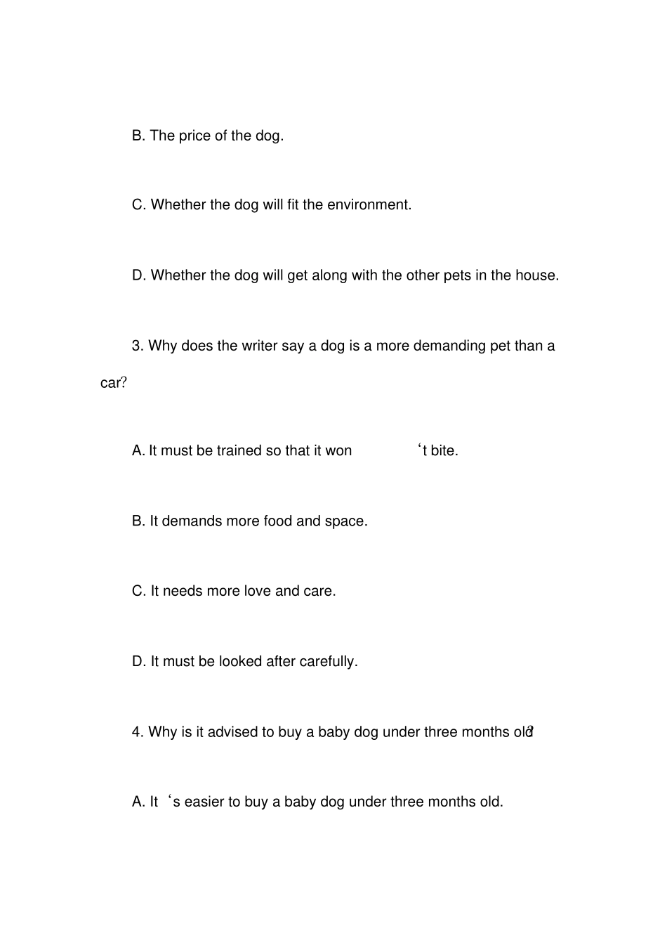 学位英语题库_第3页