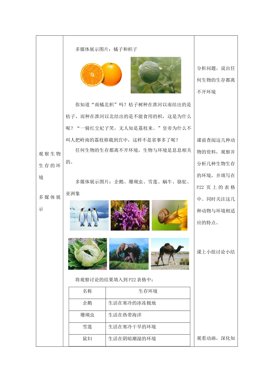 七年级生物上册 2.2.1《生物生存的环境》教案1 （新版）苏科版-（新版）苏科版初中七年级上册生物教案_第2页