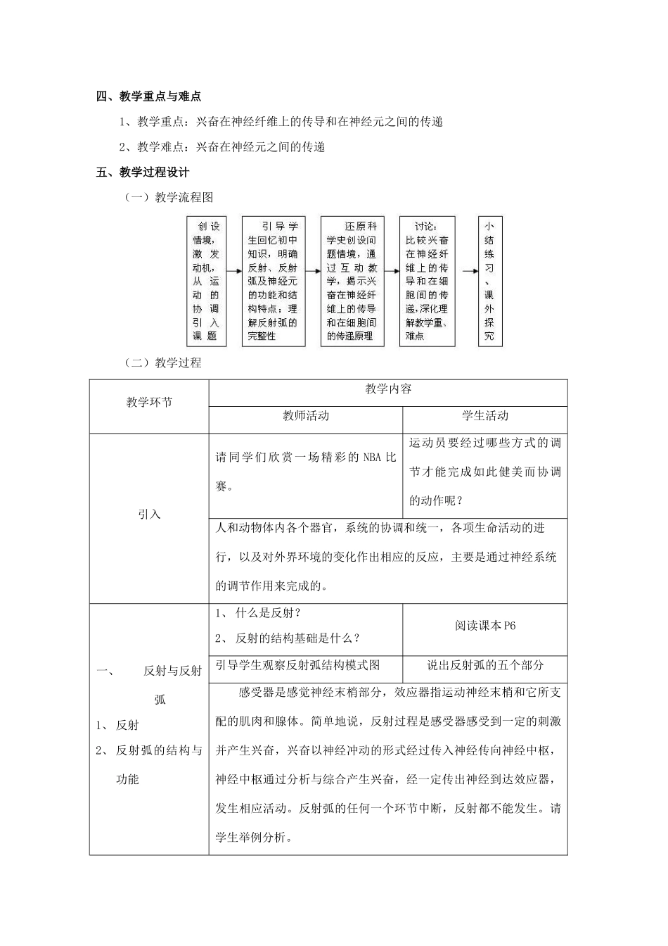 高中生物 第二册 5.2 神经系统中信息的传递和调节教案（1）沪科版-沪科版高二第二册生物教案_第2页
